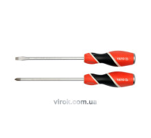 Набір викруток ударних YATO : (SL6/PH2) x 150 мм. 2 Шт. [6/36]