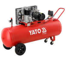 Компресор мережевий YATO 380 В, 2,2 кВт, тиск ≤ 10 Bar,  под. повітря- 400 л/хв, ресивер- 200 л [1]