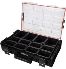 Органайзер з 12 знімними комірками YATO, 585x387x131 мм, пластиковий корпус [1]
