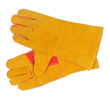 Рукавиці зварювальника, термостійкі YATO зі шкіри, зі збільшеною ізоляцією, розмір 10 [12/72]