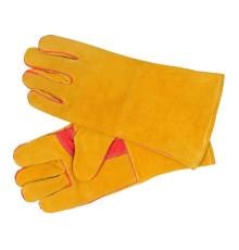 Рукавиці зварювальника, термостійкі YATO зі шкіри, зі збільшеною ізоляцією, розмір 10 [12/72]