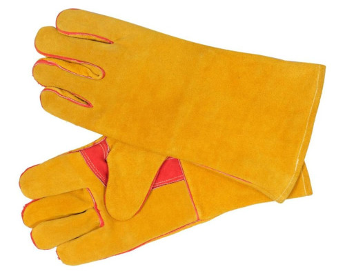 Рукавиці зварювальника, термостійкі YATO зі шкіри, зі збільшеною ізоляцією, розмір 10 [12/72]