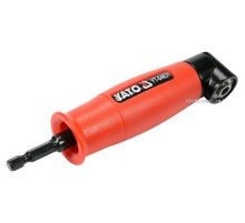 Держатель-адаптер угловой YATO: HEX - 1/4", L=155 мм, F=13 Нм, под углом 90° [50]