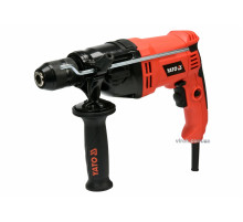 Дриль ударний мережевий YATO : P= 850 Вт, з самозатискним металевим патроном для свердл Ø≤ 13 мм [5]