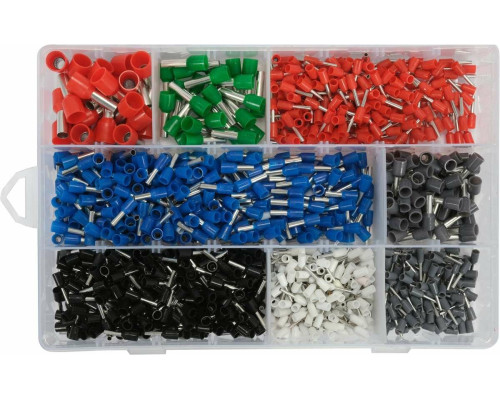 Набор наконечников для кабеля с изоляцией YATO, 1200 шт, в футляре [20]