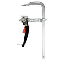 Струбцина с рычажным зажимом, стальная, тип "F" YATO; l=250 мм, h=100 мм [2/12]