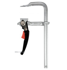 Струбцина з важільним затискачем, стальна, тип "F" YATO; l= 250 мм, h= 100 мм [2/12]