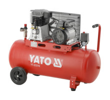 Компресор мережевий YATO 230 В, 2,2 кВт, тиск ≤ 8 Bar,  под. повітря- 360 л/хв, ресивер- 100 л [1]