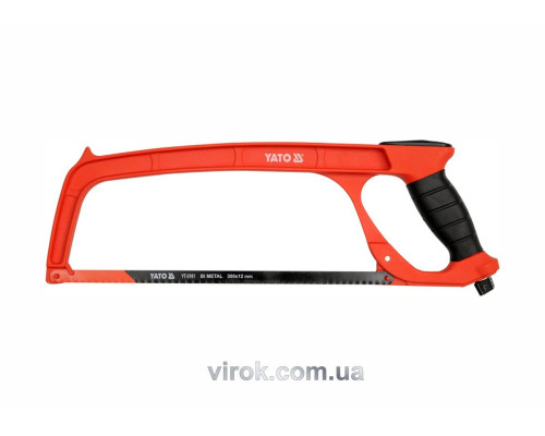 Ножовка по металлу YATO: L=300 мм. полимерная рама, ручка [6/36]