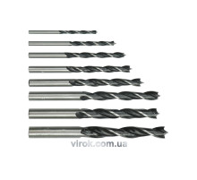 Набір свердл по дереву STHOR. Ø= 3,0 - 10,0 мм, 8 шт. [20/100]