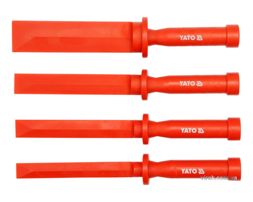 Скребки пластиковые YATO: L=265 мм, кпл. 4 шт. [6/36]