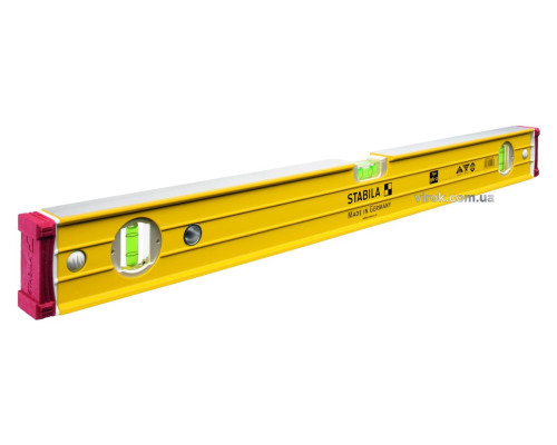 Рівень STABILA Type 96-2 : L= 120 см, 3 капсули. 0,5мм/м., посилений профіль + аморт ковпачки.