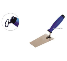 Кельма трапецевидна з нержавійки PROFI , двокомпонентна ручка, 180 мм , ТМ VIROK