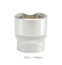 Головка торцева 6-гранна YATO : квадрат 1/2", М= 30 мм, L= 42 мм [12/60/120]