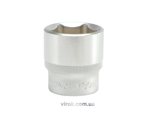 Головка торцева 6-гранна YATO : квадрат 1/2", М= 30 мм, L= 42 мм [12/60/120]