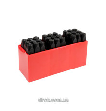 Трафарети літерні YATO, кпл. 27 шт, h-8 мм  [8]