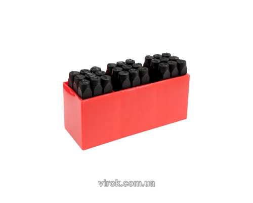 Трафарети літерні YATO, кпл. 27 шт, h-8 мм [8]