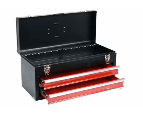 Ящик для інструменту металевий YATO з 2-ма шуфлядами, 218х 255х 520 мм [1]