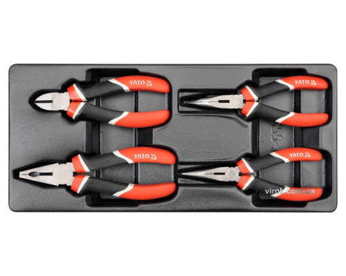 Вклад до інструментальної шафи YATO, набір кліщів 4шт. [8]