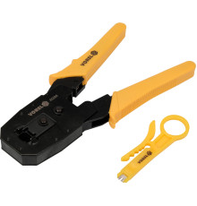 Кліщі для затискання телефонних і мережевих штепселів VOREL: L= 195 мм, RJ45 RJ10 RJ11 [10/50]