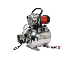 Насосная станция (Гидрофор) сетевая YATO: 1200 Вт, 4000 л/час, Ø= 1", 19 л, глуб.- 9м, выс.- 50м [1]