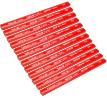 Карандаши столярные YATO: с твердостью HB, L=175х5х2 мм. 12 шт, [120]