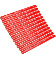 Олівці столярні YATO: з твердістю HB, L= 175х 5х 2 мм. 12 шт, [120]