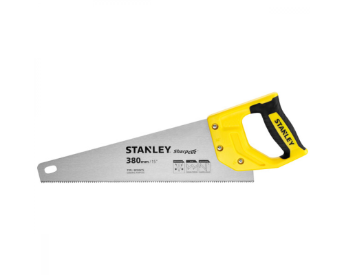 Ножовка по дереву STANLEY "SHARPCUT": L=380 мм, 7 зубов/1"
