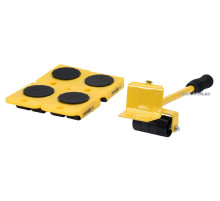 Набор для перемещения мебели VOREL: макс. вес-150 кг, высота-70 мм, 4 подставки + рычаг, 5шт [12]