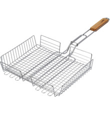 Решітка для гриля LUND розкладна з деревяними ручками, 34х 27,5х 6,5 см [12]