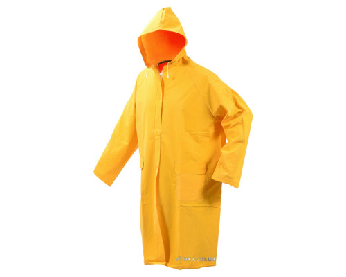Плащ з капюшоном водонепроникний жовтий VOREL, розм. XXL [16/32]