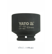 Головка торцева ударна 6-гранна YATO : квадрат 3/4", М= 60 мм, L= 74 мм [2/8]