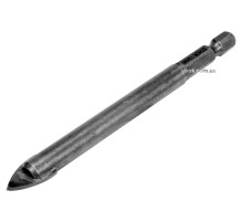 Свердло по склу і кераміці STHOR : YG6X, HEX-1/4", Ø= 10 x 100 мм [125]
