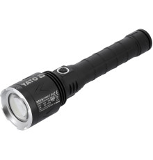 Ліхтар ручни LED-діодний акумул. YATO Li-Ion 7.4 В, 5 АГод, режими 8000/4500/1150 Lm, зарядж від USB