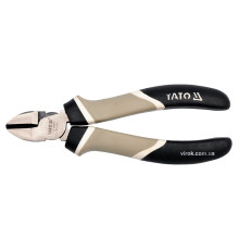 Кусачки діагональні зі збільшеною силою натиску YATO; l= 160 мм [6/60]