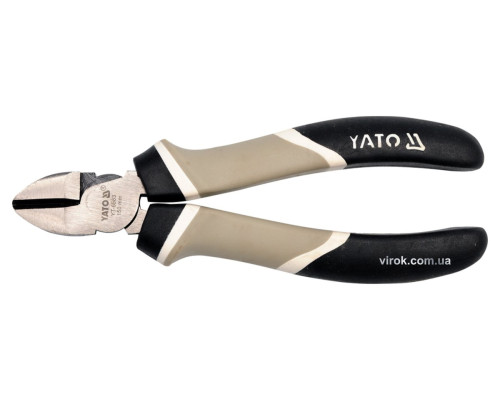 Кусачки диагональные с увеличенной силой нажатия YATO; l= 160 мм [6/60]