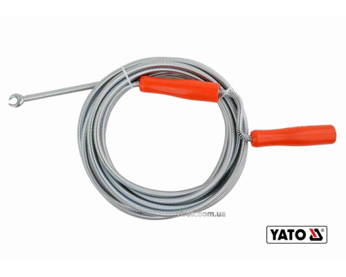 Трос для очищення каналізаційних труб YATO : Ø= 9 мм, l= 5 м [10]