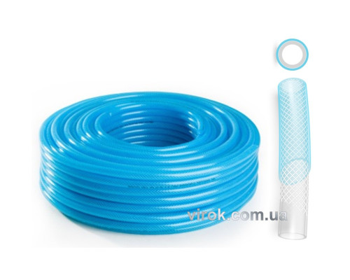 Шланг ПХВ зміцнений бензо-мастилостійкий з роб. тиск. 0,8 МПа, Ø=6 мм, t=1,4 мм, l= 25 м