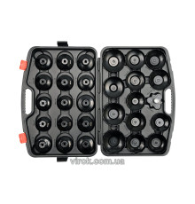 Торцеві ключі для монтажу оливних фільтрів YATO до квадр 3/8" Набір. , h=10 мм, 30 шт. [3]