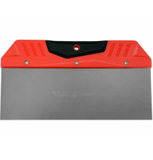 Шпатель для фінішного шпаклювання YATO, 250 мм t= 0.5 мм з нержавіючої сталі [12/120]