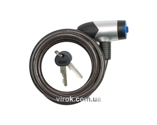 Замок велосипедний VOREL : L= 8 мм Х 1200 мм [10/60]