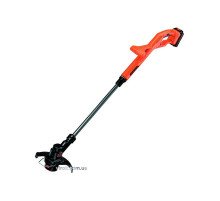 Триммер аккумуляторный B+D : Li-Ion 18 В, 1.5 Агод, ширина откоса- 25 см, 9000 об/мин, жилка Ø=1.6 мм