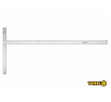 Угольник алюминиевый VOREL: 1200 х 390 мм, с разметками углов 15-75° [2/10]