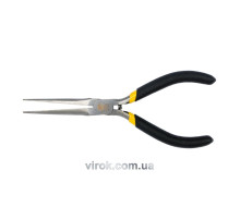 Щипці - тонкогубці міні VOREL : прямі, видожені L= 150 мм, з ізольованими ручками [12/120]