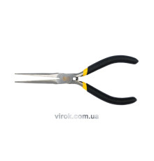 Щипці - тонкогубці міні VOREL : прямі, видожені L= 150 мм, з ізольованими ручками [12/120]