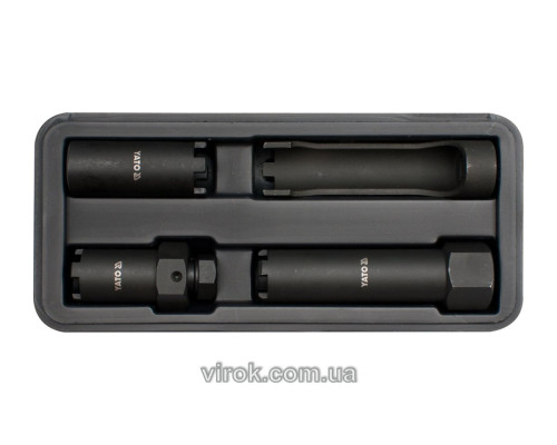 Ключі шипові для форсунок YATO, з квадр. 1/2", Набір 4 шт. [5]