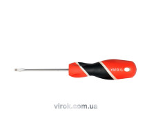 Викрутка плоска YATO : шліц SL3 х 75 мм [12/96/384]