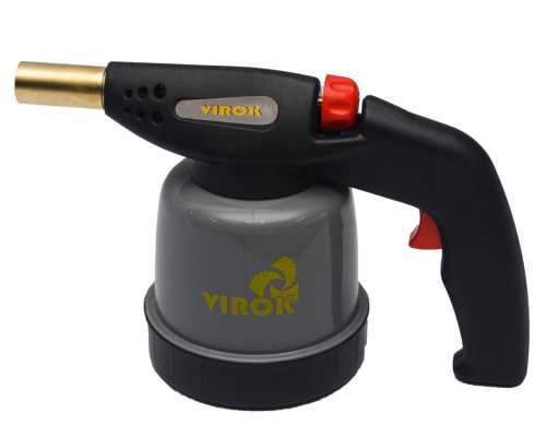 Лампа паяльна газова VIROK з п`єзопідпалом , під балон 190 г [6]