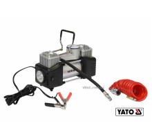 Компресор автомобільний YATO: 12В, 250Вт, тиск-  МПа, 60л/хв, шланг- 5м, кабель- 3м + ліхтар LED [4]