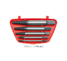 Набір екстракторів VOREL : М3-М18 (1/8" до 3/8",) N°1-5.  для гвинів 5 шт. [12/120]
